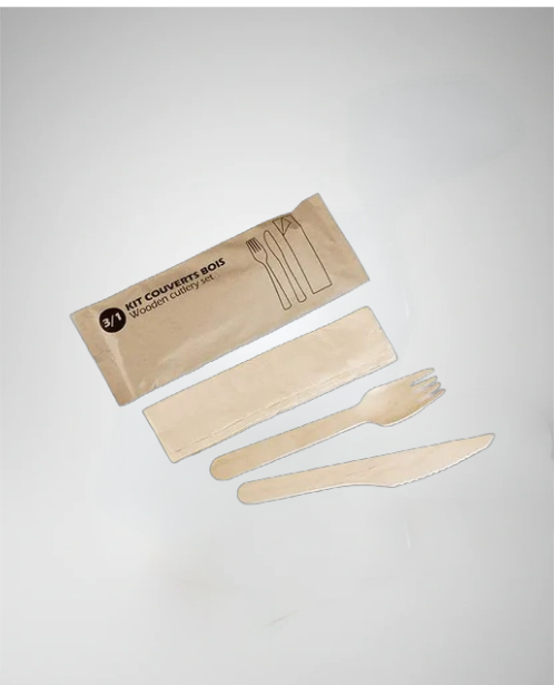Kit couverts bois  - Lot de 250/500