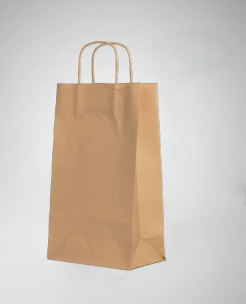 Sac bouteille kraft brun poignées torsadées-Lot de 300/200/100