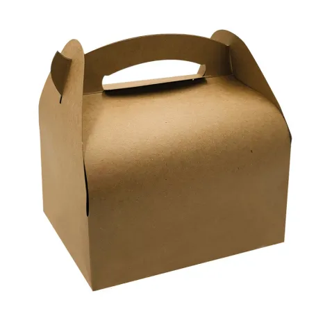 Boite à poignée pâtissière en carton-Lot de 100